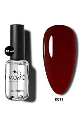 Momo Kalıcı Oje K018 10ML Yarı Şeffaf Koyu Kırmızı