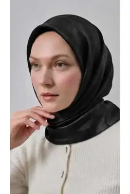 İSTANBULSTYLEMODA KRİSTAL EŞARP Parlak Saten Dokulu Tesettür Abiye EŞARP 95x95 CM