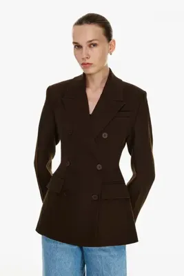 Vatkalı Sculptural fitted blazer ceket