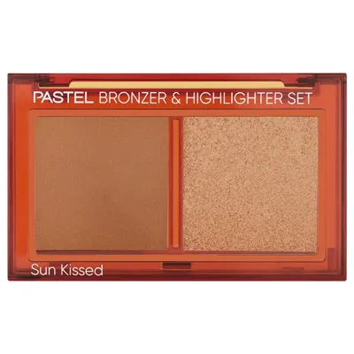 Pastel Bronzer & Highlighter Set Sun Kissed 02 Tan Bronze & Heat Glow