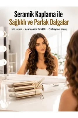 Lisinya Bukle Saç Maşası – Kolay Kullanım, Sağlıklı Bukleler yüksek ısılı -