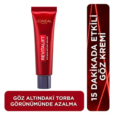 L'Oréal Paris Revitalift Lazer Eyebag Göz Kremi Göz Altı Torba Görünümüne Karşı Etkili 15 ml