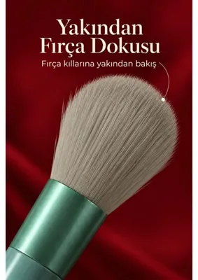 Uravas Store Uraselect Göz Farı Allık Fondöten Için Uygun 13'lü Makyaj Fırçası Seti Kompakt Tasarım