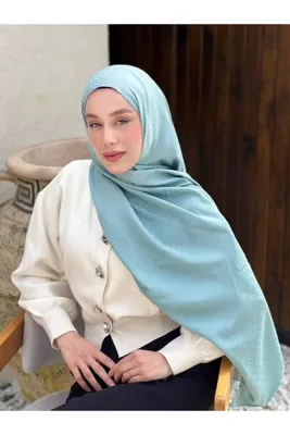 Modakaşmir İpeksi Jakar Serisi Örgü Desen Şal