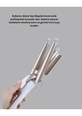 Milas Toptan Bukle Saç Maşası 1 Adet (Isılı Model)