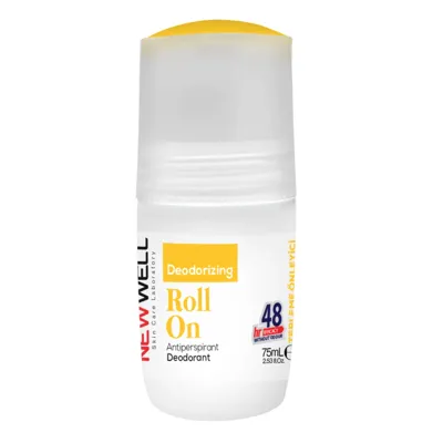 New Well Antiperspirant Whitening Unisex Roll On 75 ml Yellow