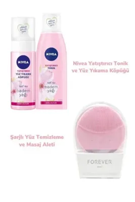 MACGON Yatıstırıcı Yuz Yıkama Kopugu+yatıstırıcı Tonik+sarjlı Yuz Temizleme Ve Masaj Aleti