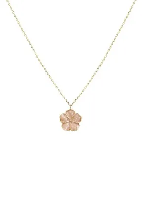 Alegoria Jewellery Bavella Mini Pembe Mineli 24 Ayar Altın Kaplama 925 Ayar Gümüş Kadın Kolye
