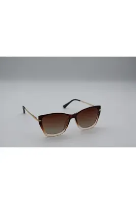 VOGUESSE eyewear - Elegant Çift Renk Çerçeveli Cat Eye Kahverengi Güneş Gözlüğü