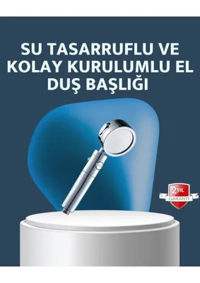 Uravas Store Uraselect Yüksek Basınçlı 3 Fonksiyonlu Duş Başlığı