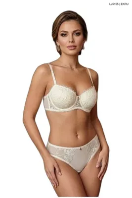 Le Jardin Kadın Dantelli Brodeli Taşlı B Cup Sütyen Takımı – LJ5155