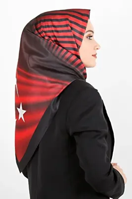 RENKLİBUTİK Dijital Tafta Bayrak Eşarp