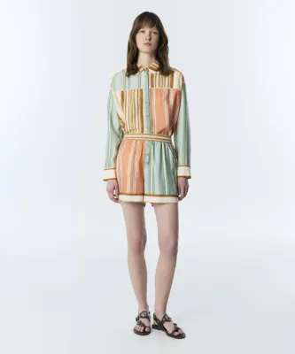 Twist ÇİZGİLİ COLORBLOCK ŞORT