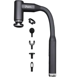 Long Handle - Isıtmalı Uzun Saplı Sırt ve Vücut Masaj Tabancası – Derin Doku Etkili, 5 Başlıklı