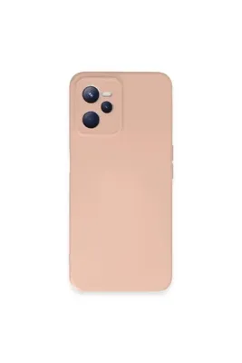 YUZEM Realme C35 Kılıf Nano içi Kadife Silikon - Pudra