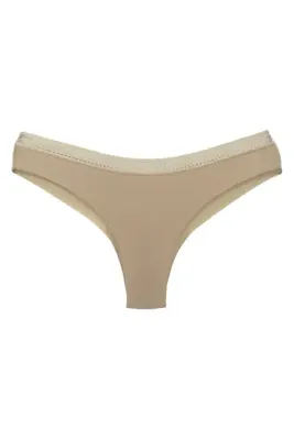 HNX Ten Micro Kumaş Özel Petek Lastik String Kadın Külot
