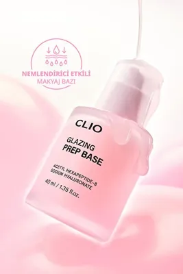 CLIO Skualane, Peptit İçeren Nem Serumu Dokulu Pürüzsüzleştirici Makyaj Bazı Glazing Prep Base
