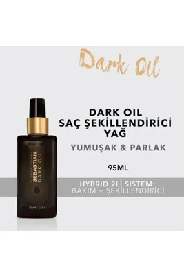 Sebastian Professional Dark Oil Tüm Saç Tipleri İçin Bakım ve Şekillendirici Saç Yağı 95 ML