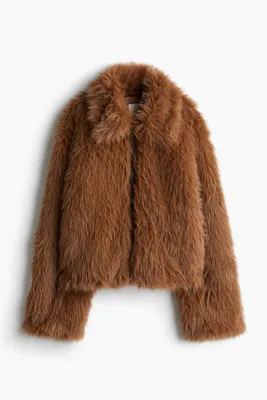 H&M Kabarık Tüylü Ceket