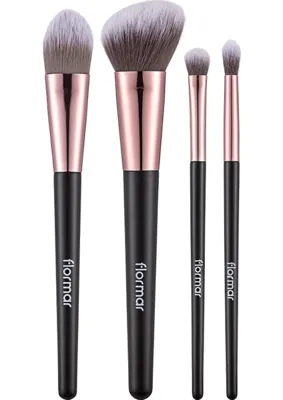 Str Store 4'lü Makyaj Fırçası Seti (Allık-Fondöten-Far-Crease) - Makeup Brush Set - 8690604597772