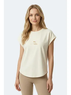 Slazenger KAPA Kadın  Ekru Tişört