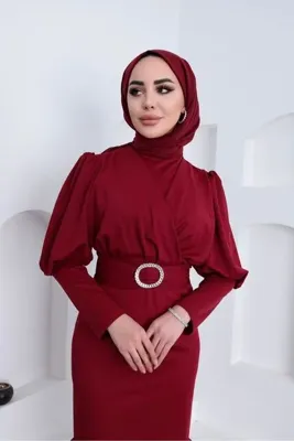 moda zeynaa ÇAPRAZ SUKUBA TESETTÜR ELBİSE
