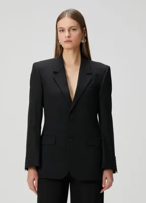 Balenciaga Siyah Yün Ceket