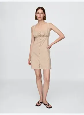 GAP Düğmeli Mini Elbise