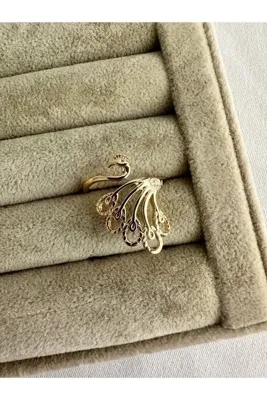 ringbox Gold Tavus Kuşu Yüzük
