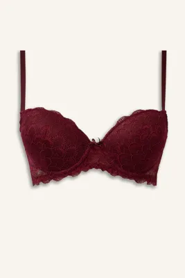 Defacto Dantel Kaplı Push Up Bra