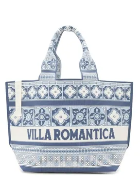 Alemais Villa Romantica Mavi Jakarlı Kadın Plaj Çantası