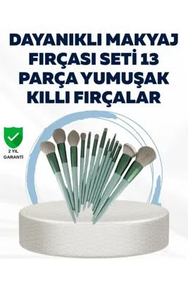 Lisinya Profesyonel Kullanıma Uygun 13 Parça Makyaj Fırçası Takımı Fiber Kıllı -