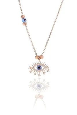 Söğütlü Silver Gümüş Rose Doricalı Lareyn Kolye Sgtl10501rose