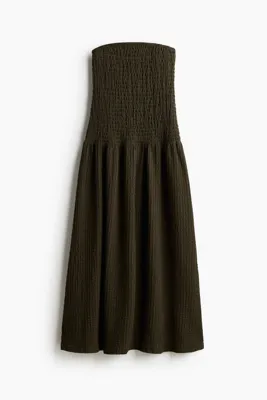 H&M Büzgülü Bandeau Elbise