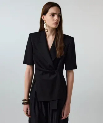 İpekyol Vatkalı asimetrik blazer