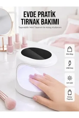 Genel Markalar Kalıcı Oje Kurutucu Mini UV Işınlı Taşınabilir Hızlı ve Pratik Oje Kurutucu