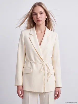 LCW Vision Kruvaze Yaka Kadın Blazer Ceket