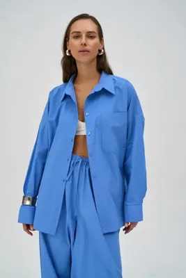 MAI STUDIOS CO. Josie Oversize Mavi Gömlek