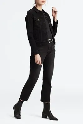 Levi's 501 Jean Kadın Siyah Crop Yüksek Bel Kot Pantolon - 36200-0085