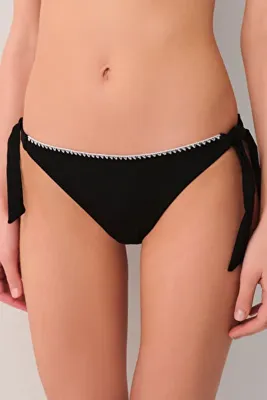 SUWEN Lisa Bağcıklı Kroşetalı Bikini Alt
