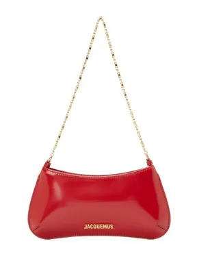 Jacquemus The Small Bisou Chaîne Kırmızı Kadın Deri Çanta