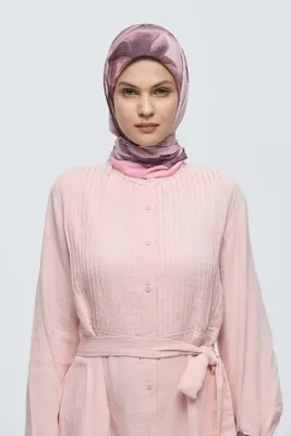 Modakaşmir Rosa Desen Bambu Eşarp