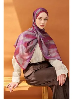 Silk Home Riva Şal Tencel Cloud Mor