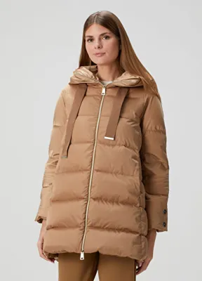Herno Camel Kapüşonlu Puffer Mont