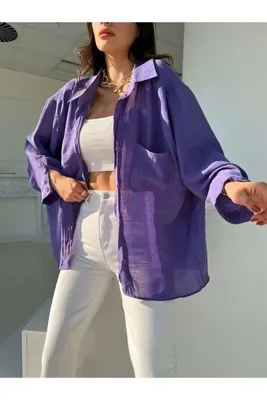 ms perry Düşük Omuzlu Oversize Gömlek