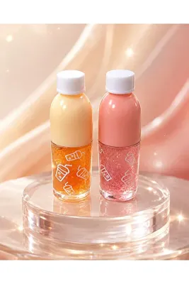 mazhar Simli Nemlendirici ve Parlatıcı Dudak Yağı Lip Oil 2'Li Set