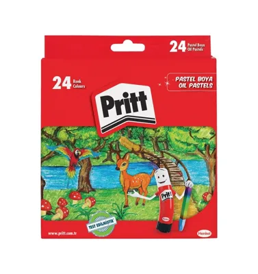 Diğer Pritt Karton Kutu Pastel Boya 24'lü - 6 Adet Tarı