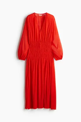 H&M Beli Büzgülü Elbise