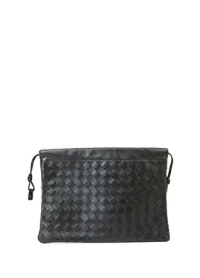 Bottega Veneta Siyah Örgü Dokulu Kadın Deri Çanta