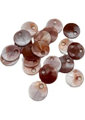 Esplendor Angel Çanta Aksesuar Taba - Bej Renk 2 cm Pul 100 gr (Sedef Görünümlü Plastik)